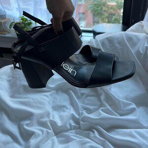 Calvin Klein Women's Black Heeled Sandals